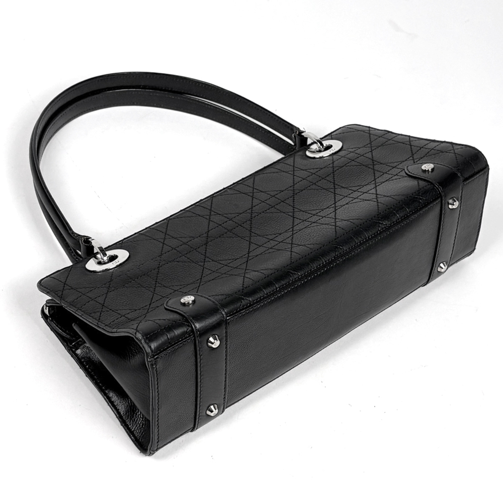 Christian Dior Cannage handbag, leather, black, women's. - Picture 2 of 7